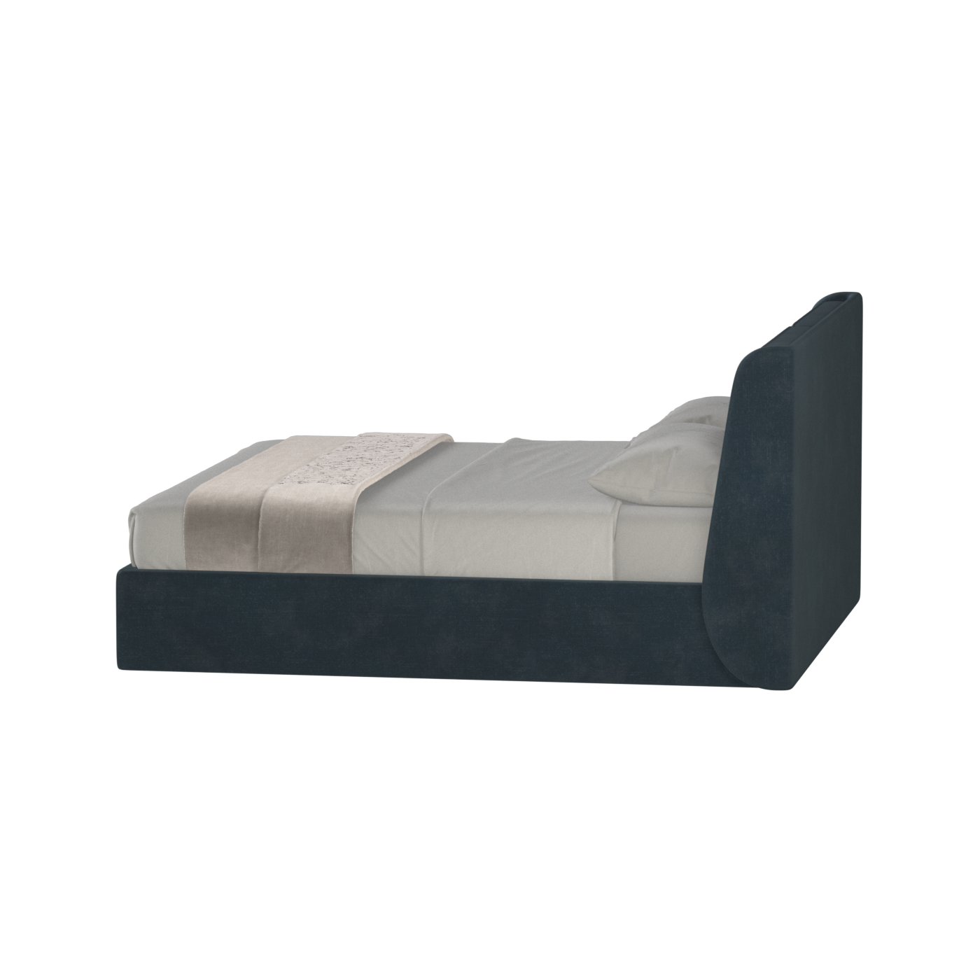 Bett mit weichem Kopfteil Ruby