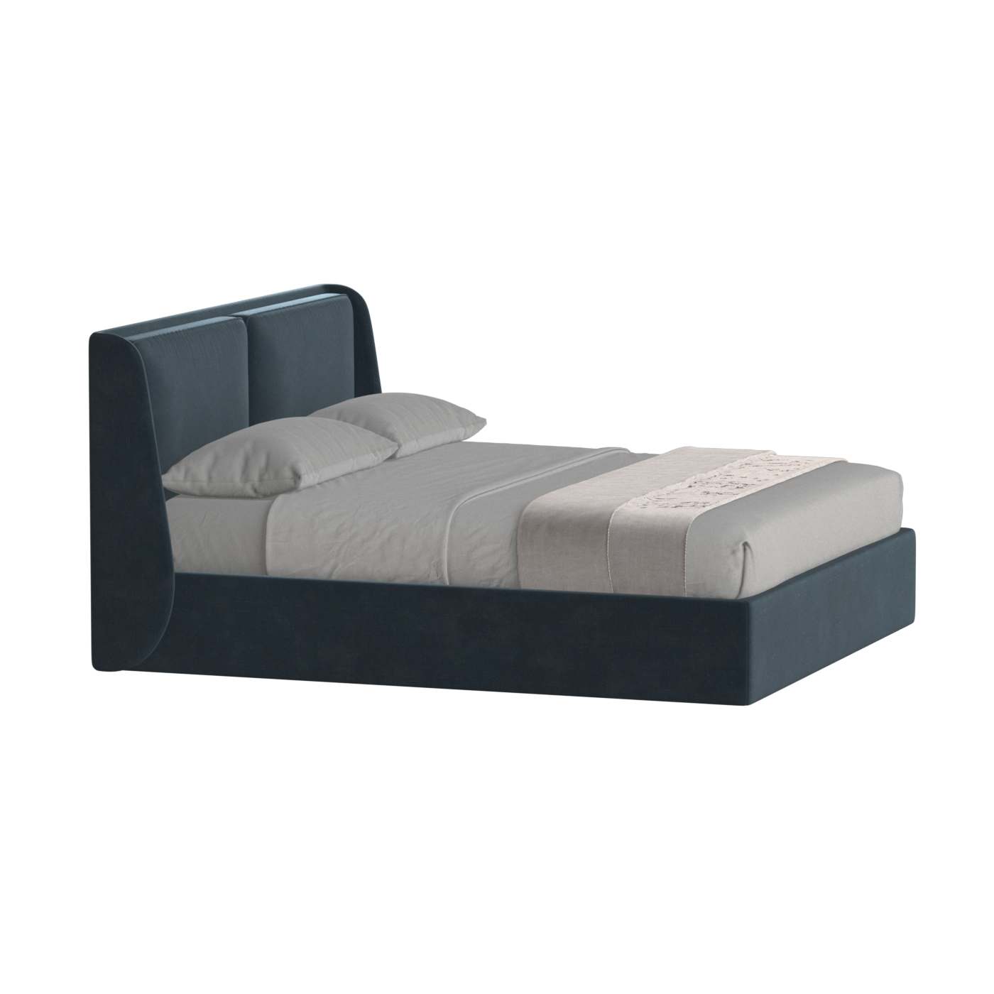 Bett mit weichem Kopfteil Ruby