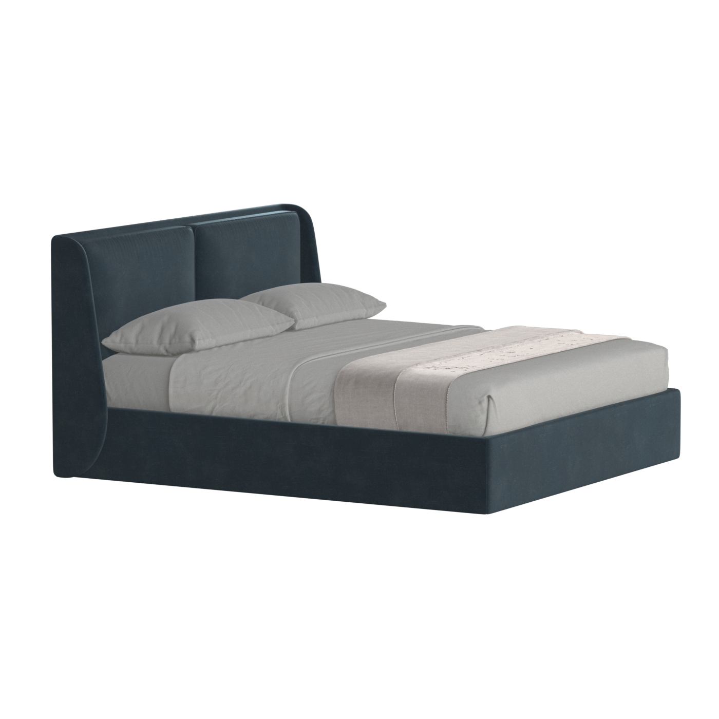 Bett mit weichem Kopfteil Ruby