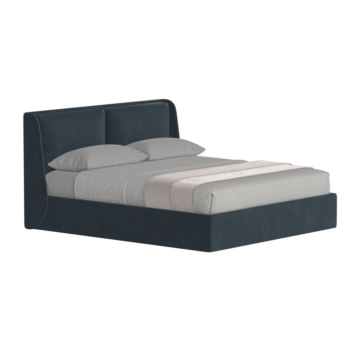 Bett mit weichem Kopfteil Ruby
