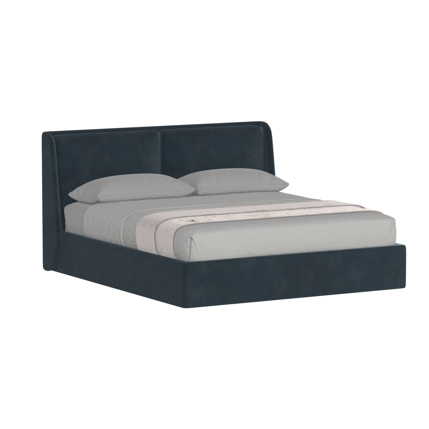 Bett mit weichem Kopfteil Ruby