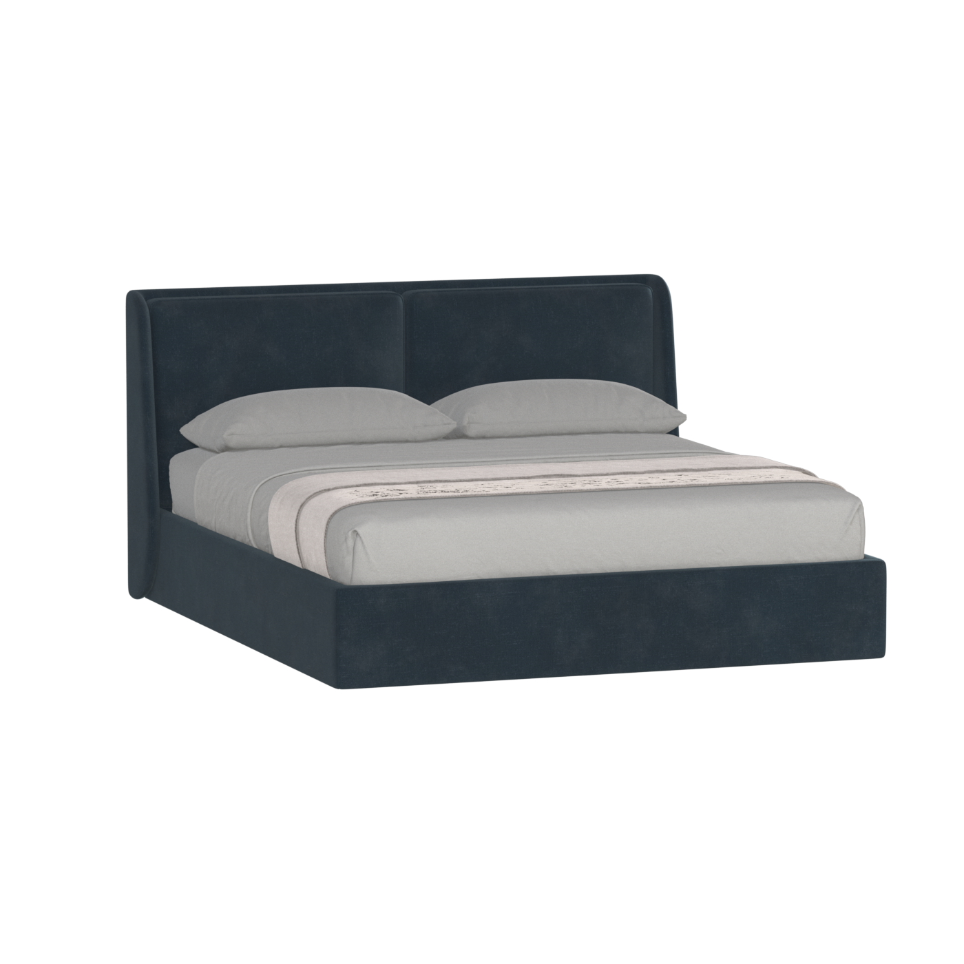 Bett mit weichem Kopfteil Ruby