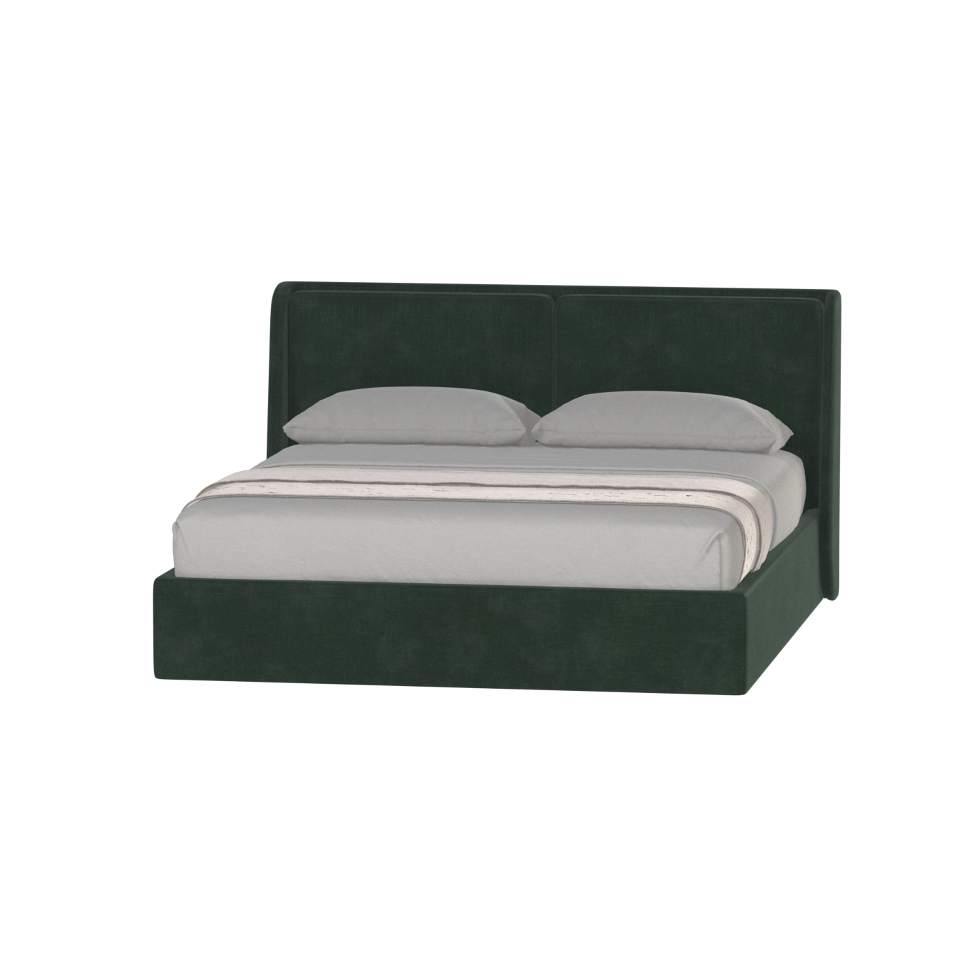 Ruby Upholstered Double Bed in Premium Fabric