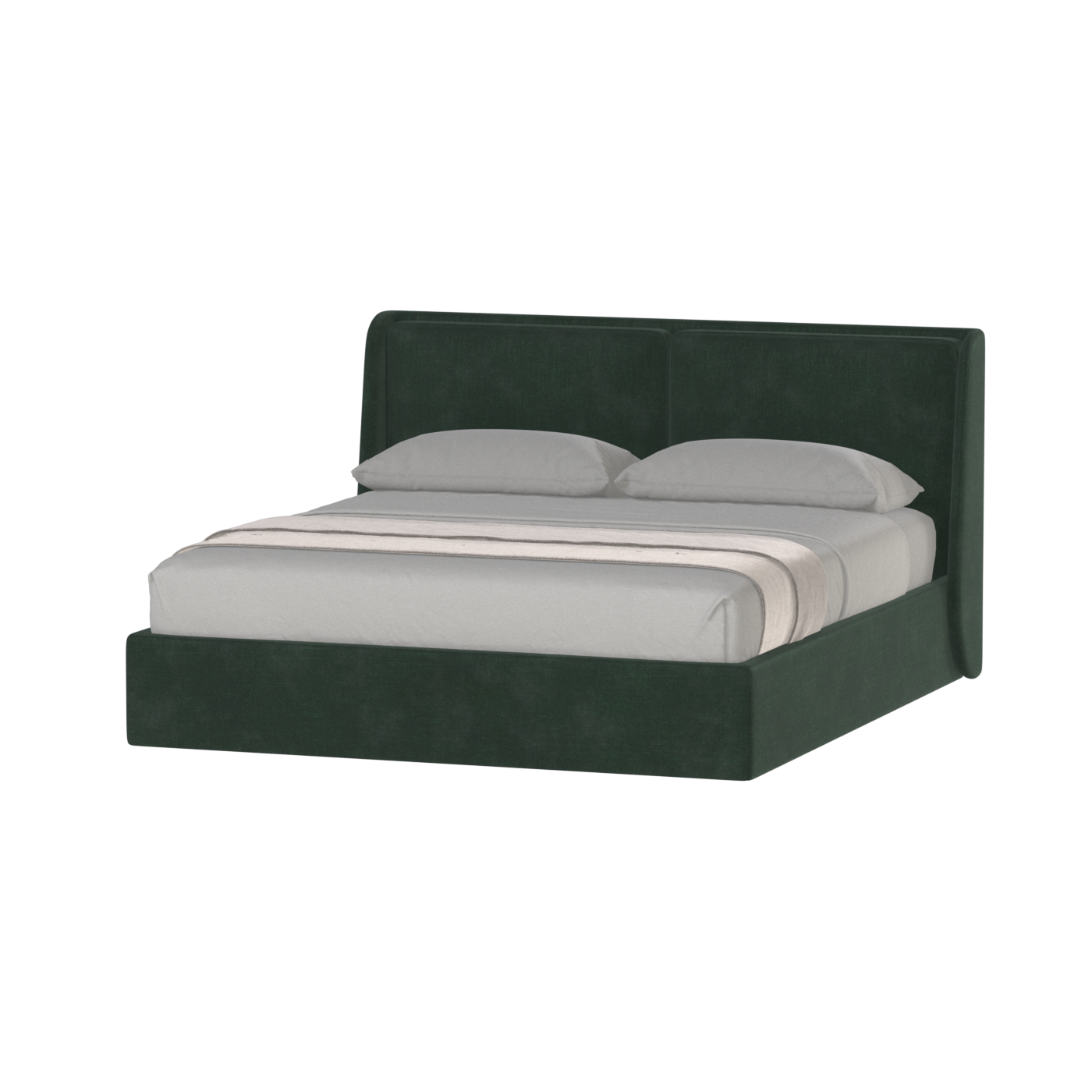 Bett mit weichem Kopfteil Ruby