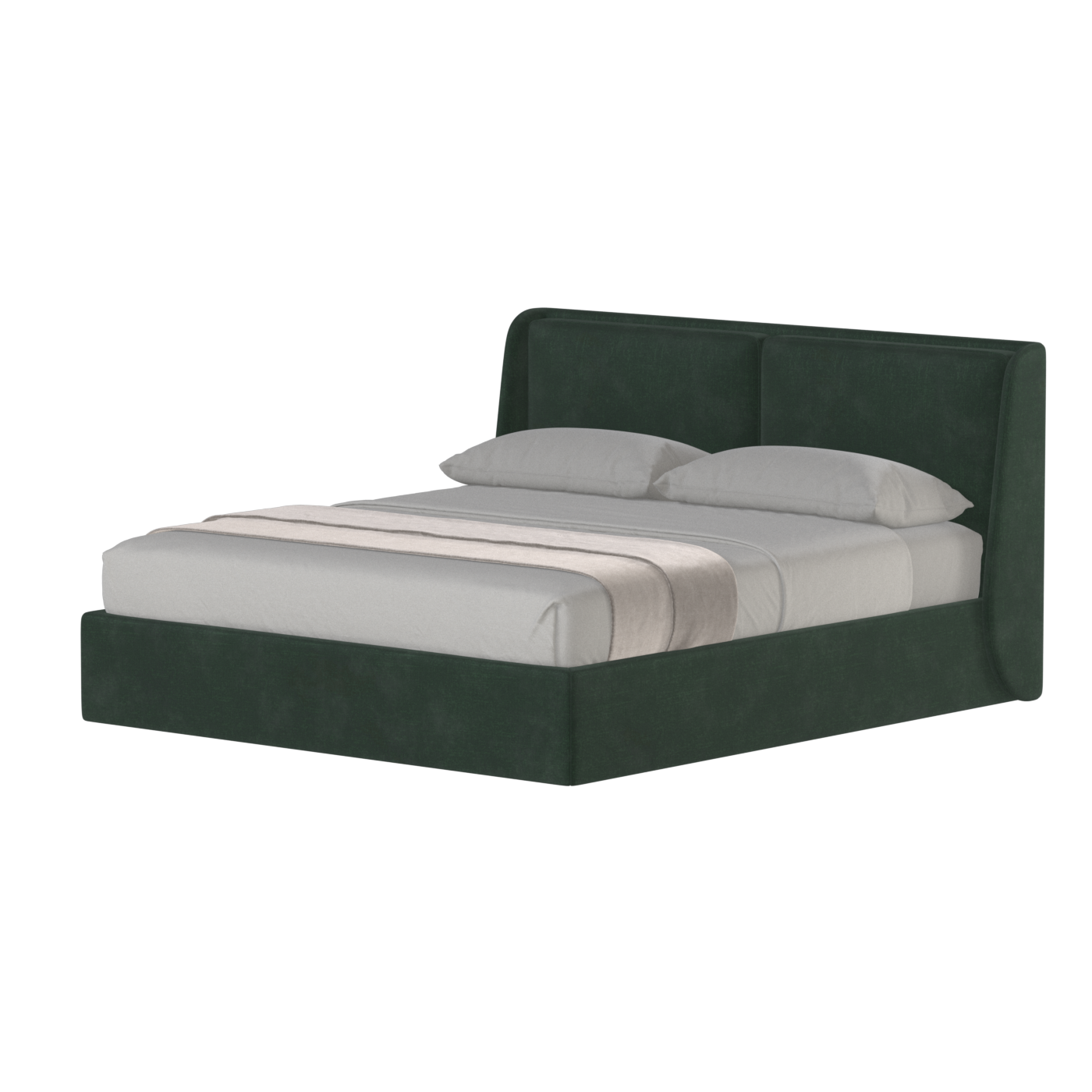 Bett mit weichem Kopfteil Ruby