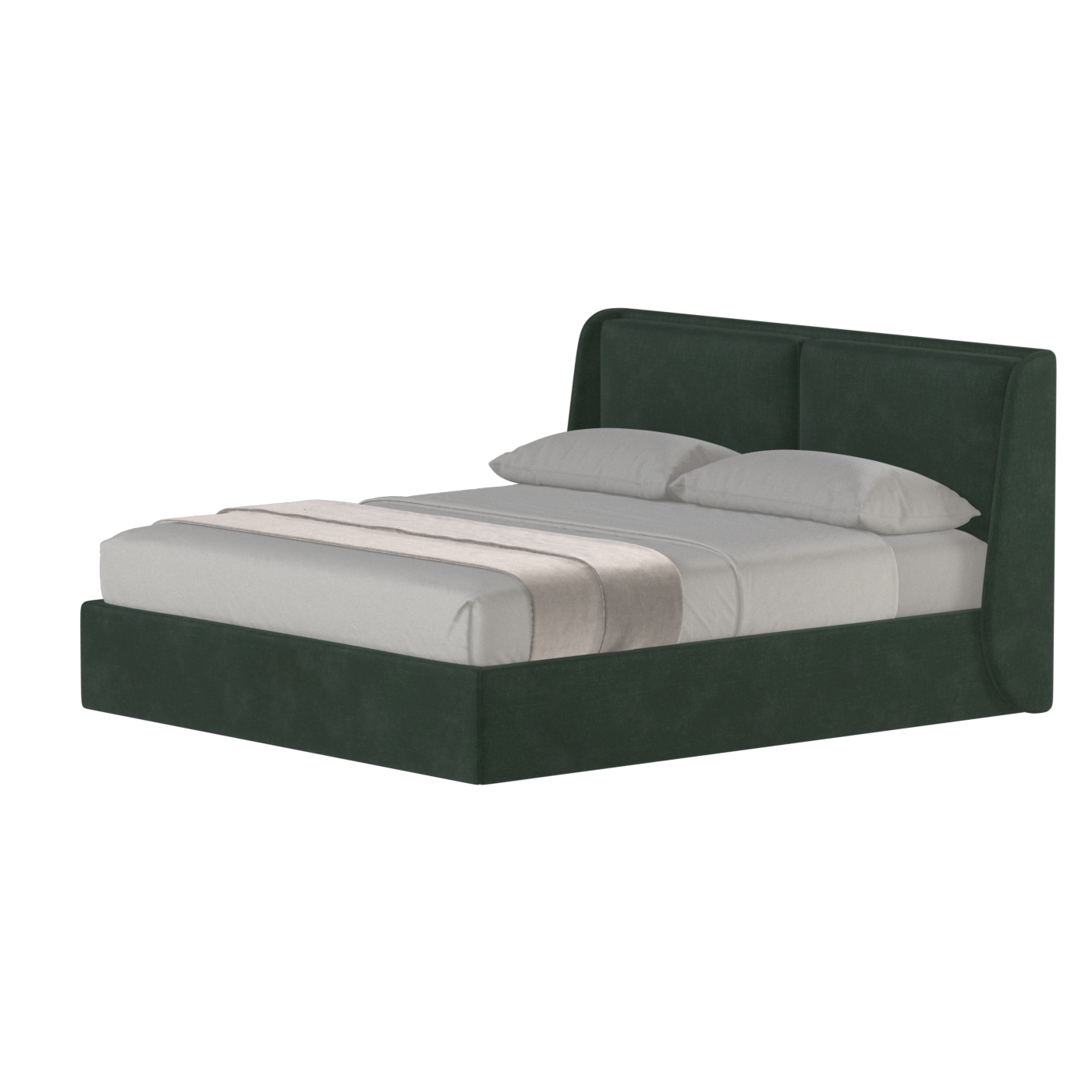 Bett mit weichem Kopfteil Ruby