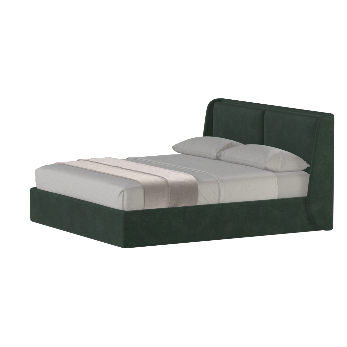 Bett mit weichem Kopfteil Ruby