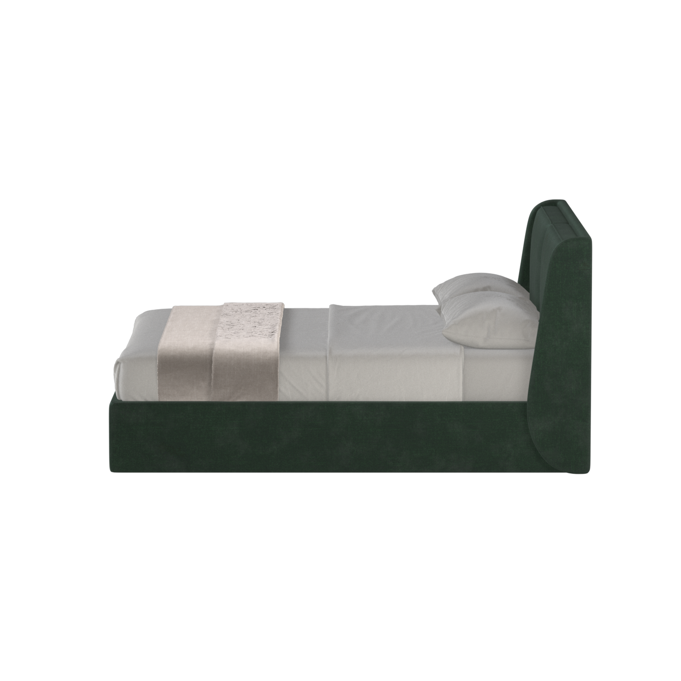 Bett mit weichem Kopfteil Ruby