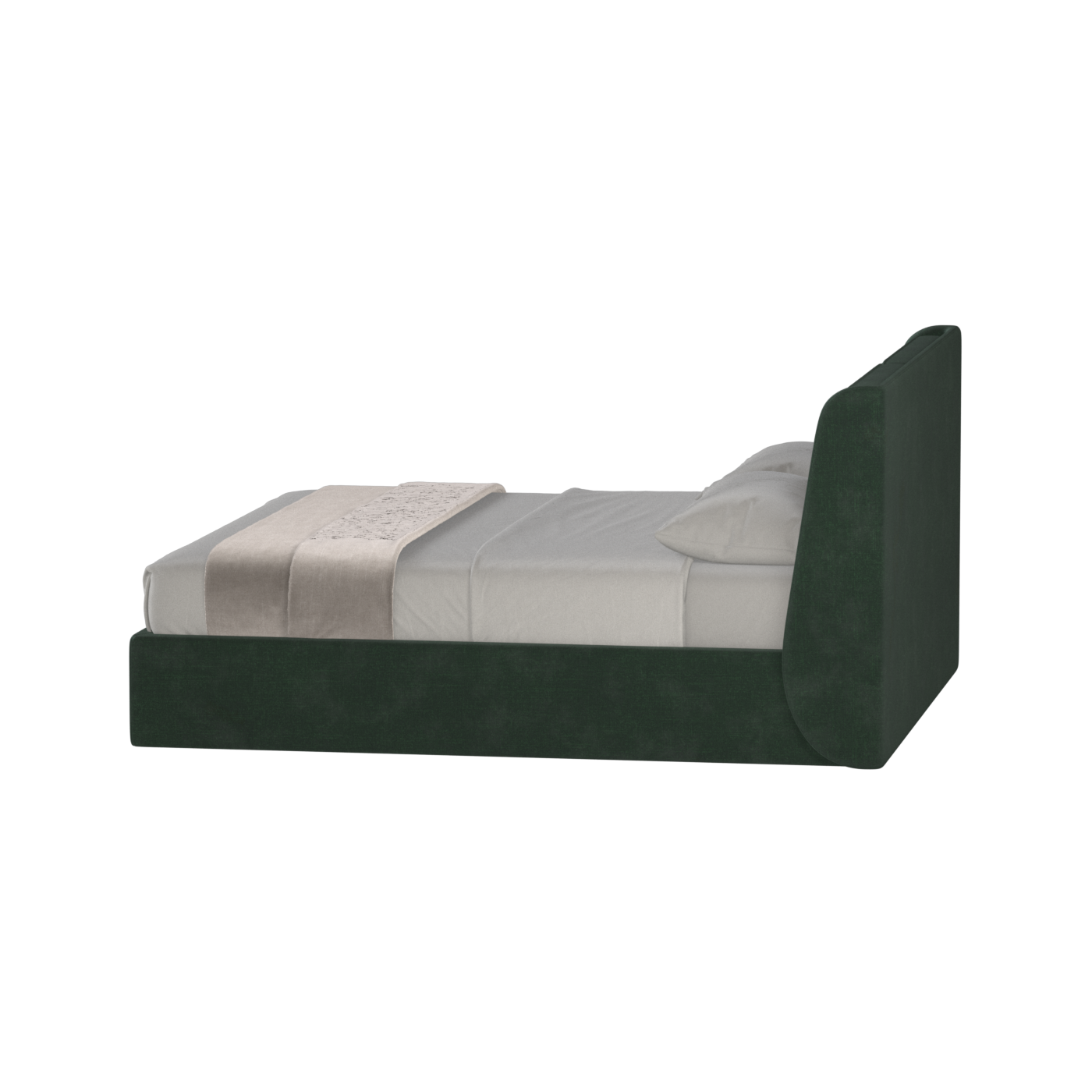 Bett mit weichem Kopfteil Ruby