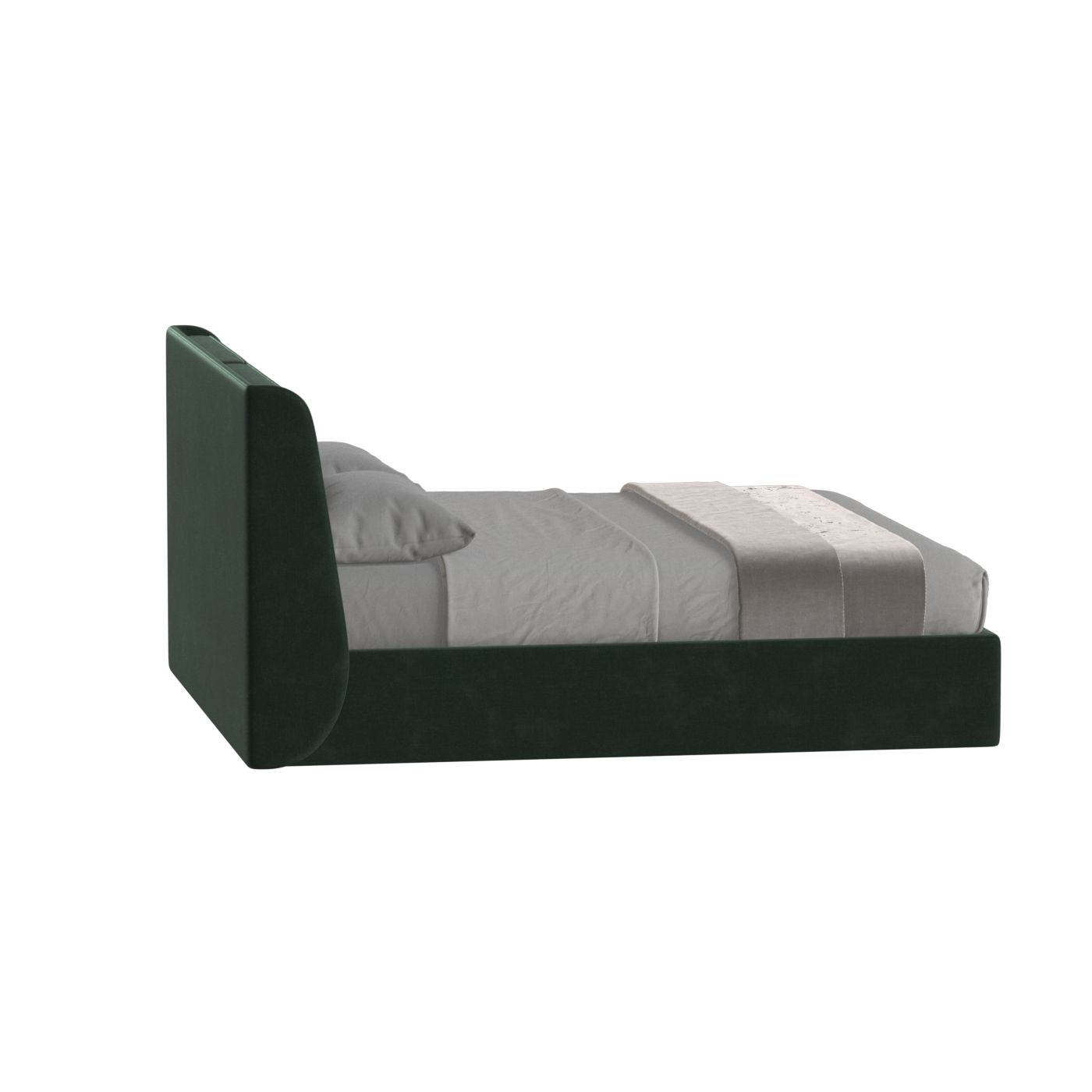 Bett mit weichem Kopfteil Ruby