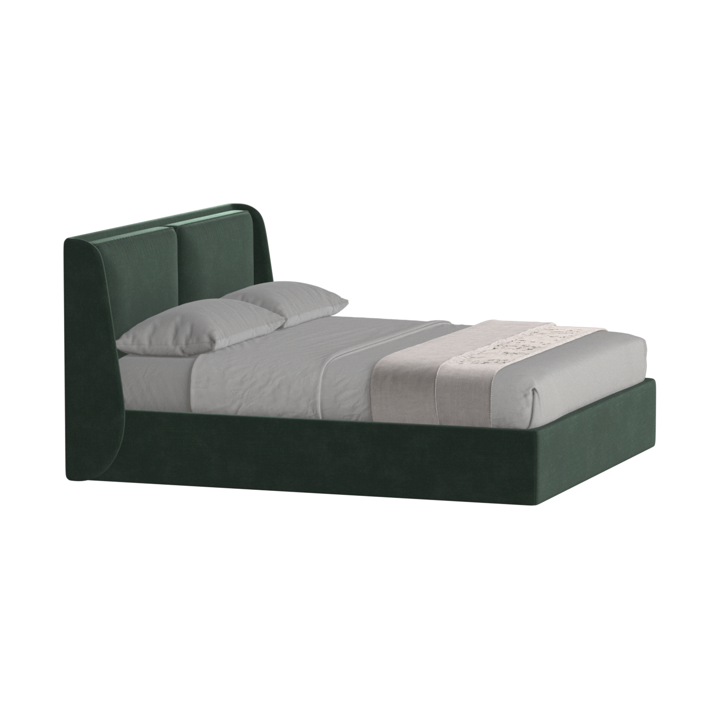 Bett mit weichem Kopfteil Ruby