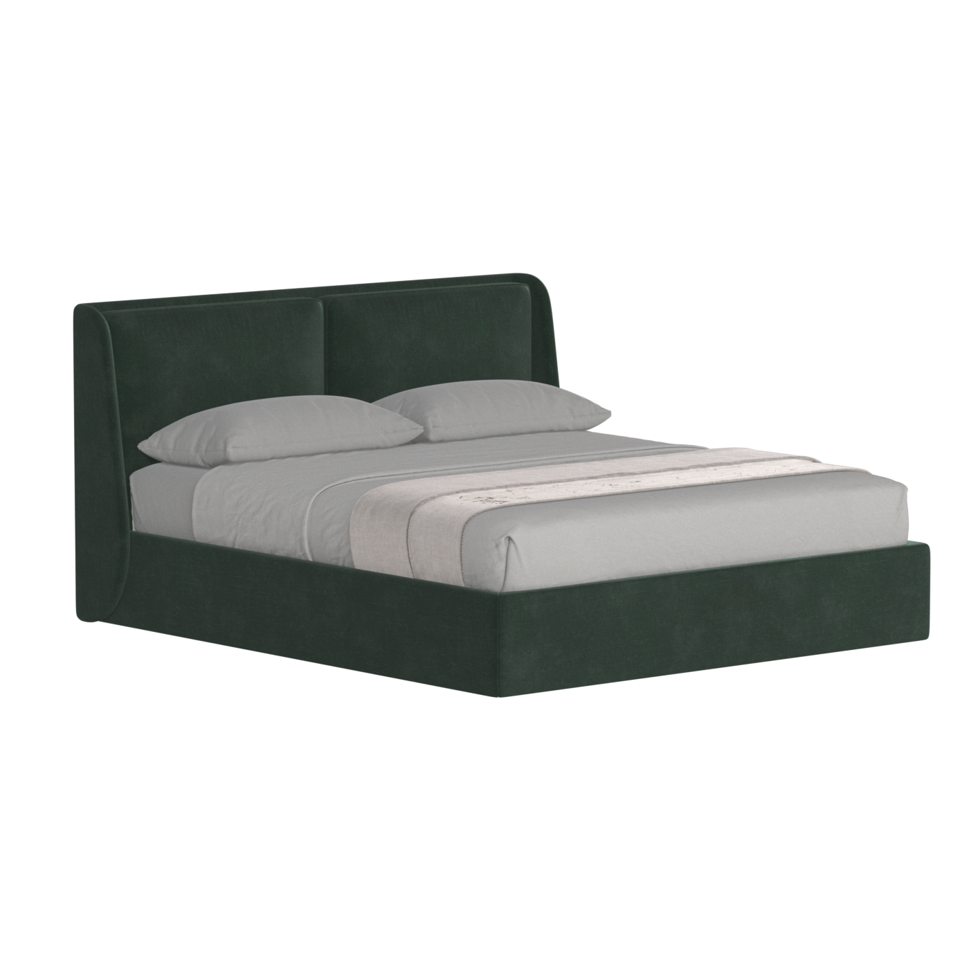 Bett mit weichem Kopfteil Ruby