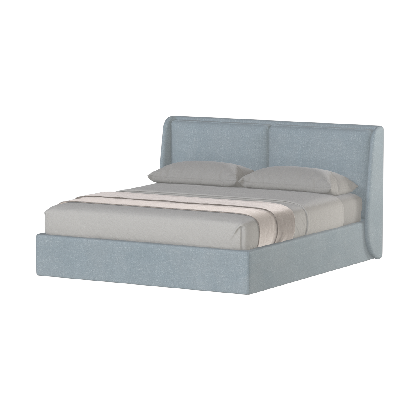 Bett mit weichem Kopfteil Ruby
