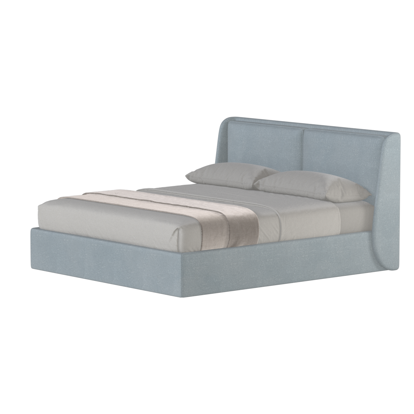 Bett mit weichem Kopfteil Ruby