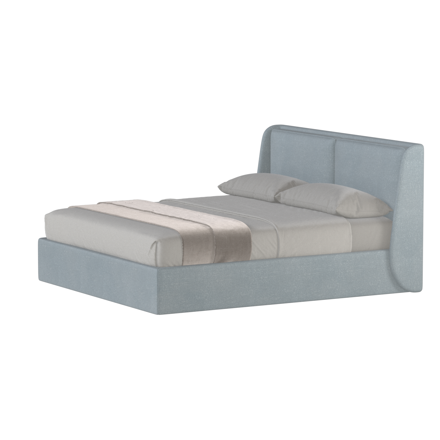 Bett mit weichem Kopfteil Ruby