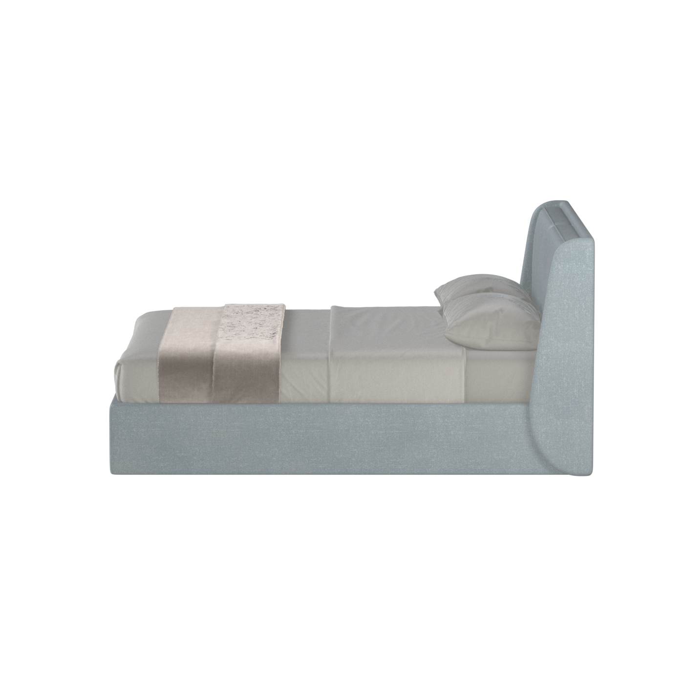 Bett mit weichem Kopfteil Ruby