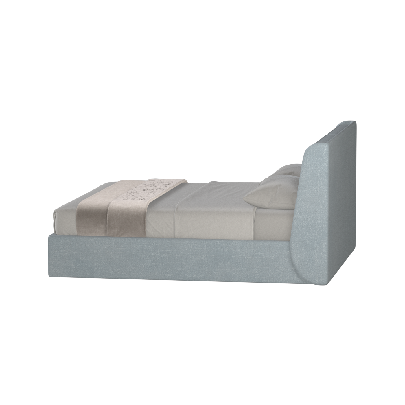 Bett mit weichem Kopfteil Ruby