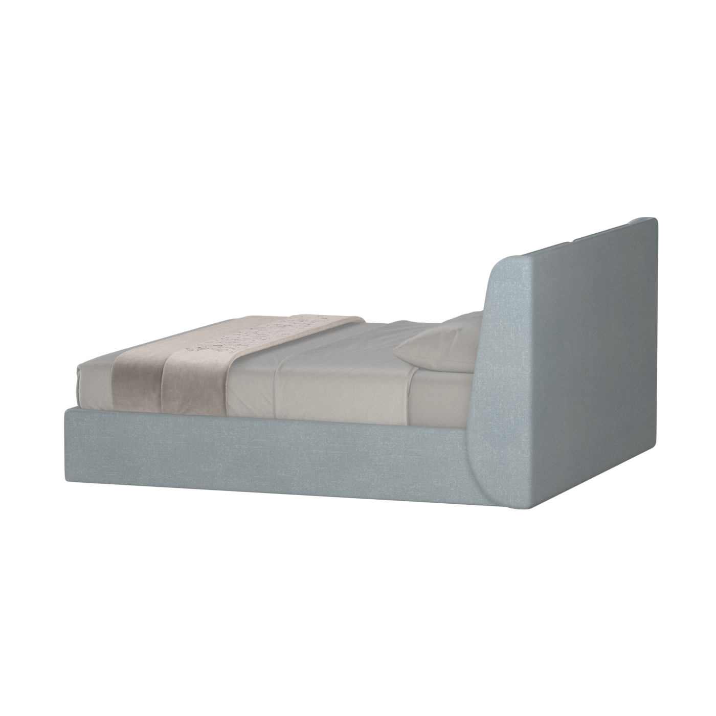 Bett mit weichem Kopfteil Ruby