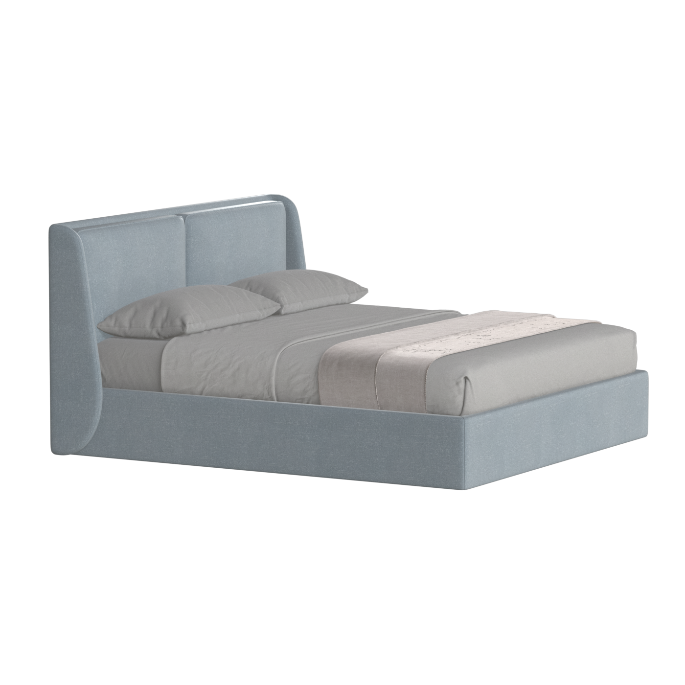 Bett mit weichem Kopfteil Ruby
