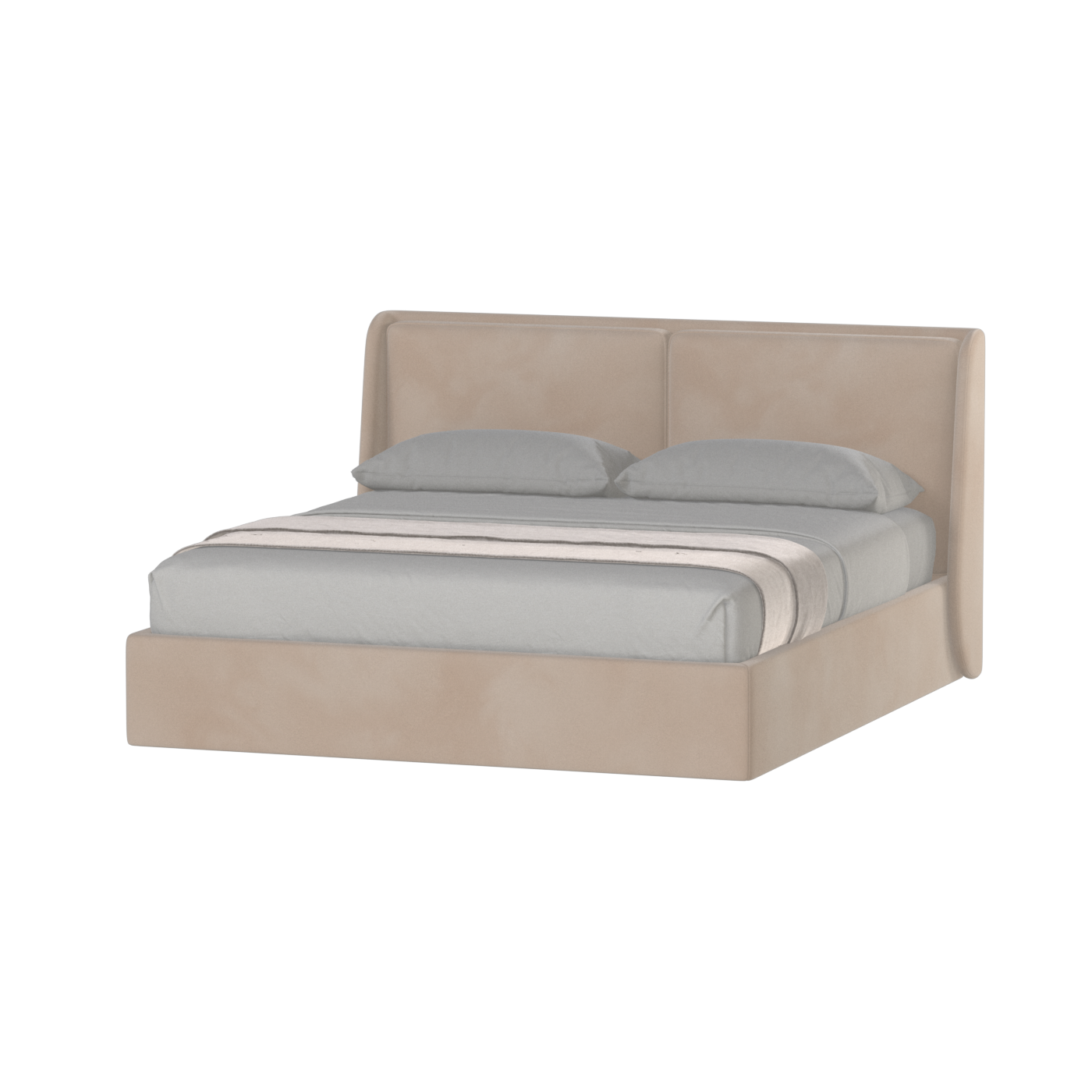 Bett mit weichem Kopfteil Ruby