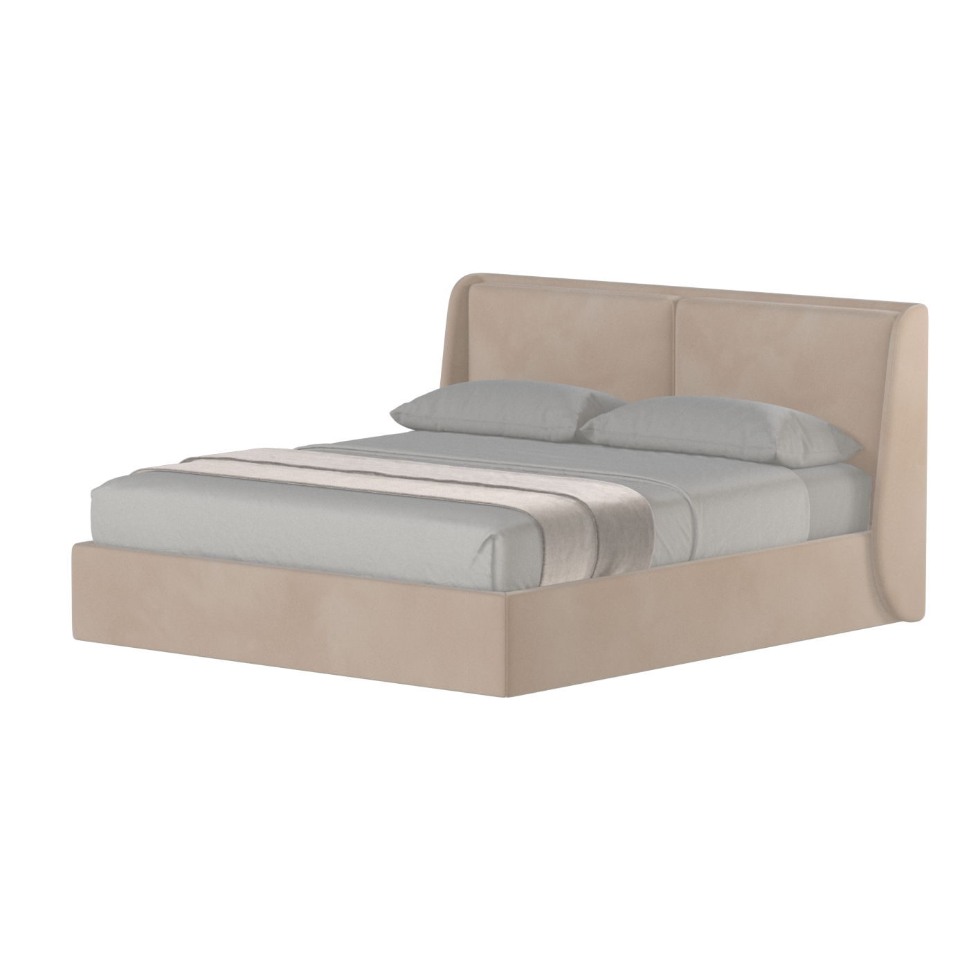 Bett mit weichem Kopfteil Ruby