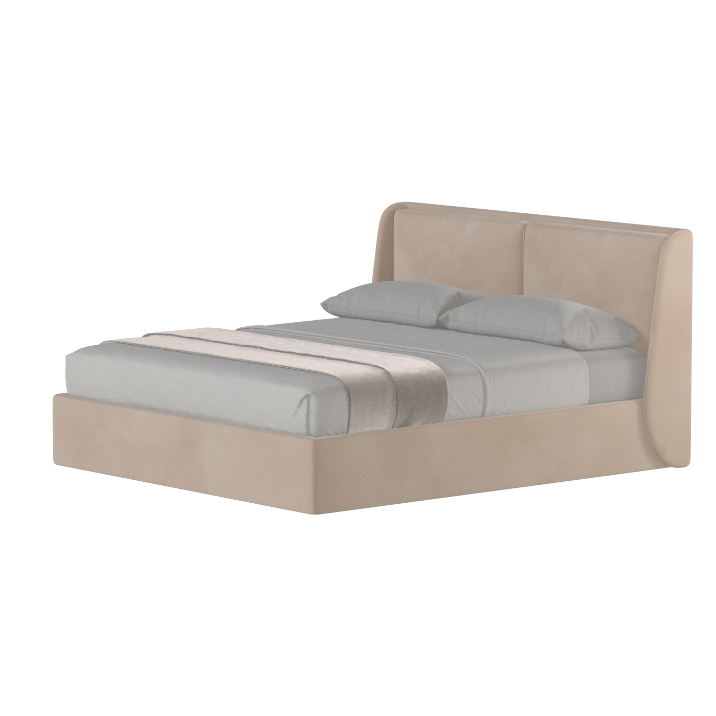 Bett mit weichem Kopfteil Ruby