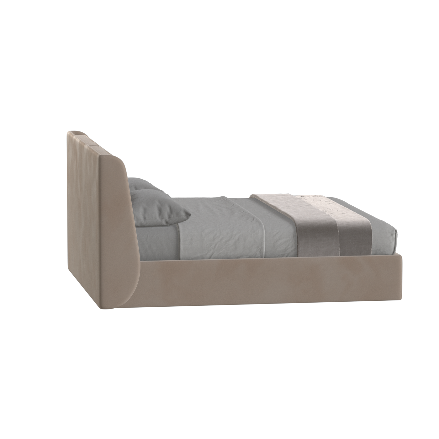 Bett mit weichem Kopfteil Ruby