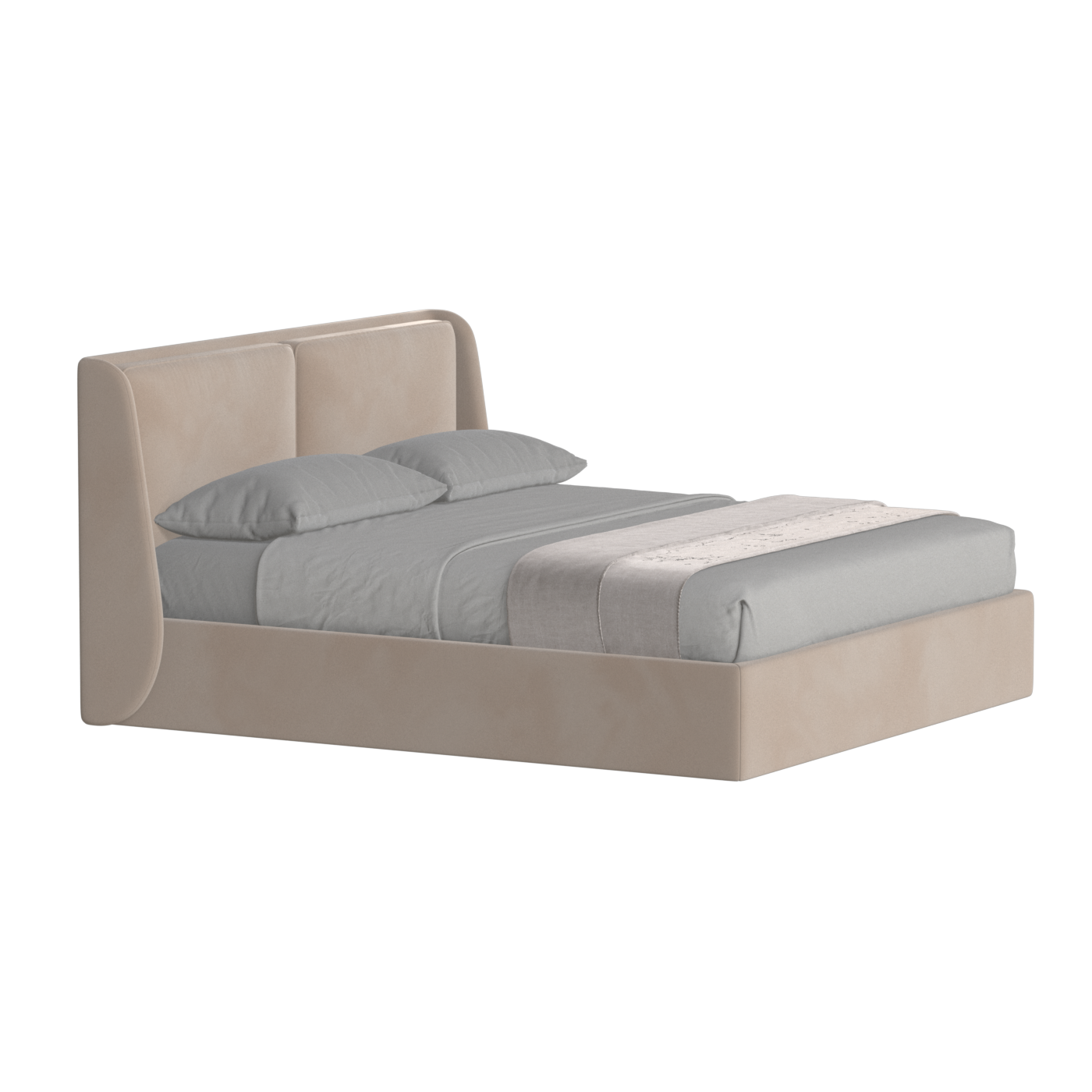 Bett mit weichem Kopfteil Ruby