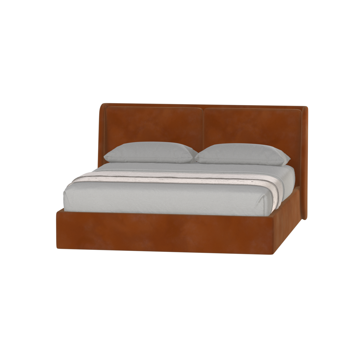 Bett mit weichem Kopfteil Ruby