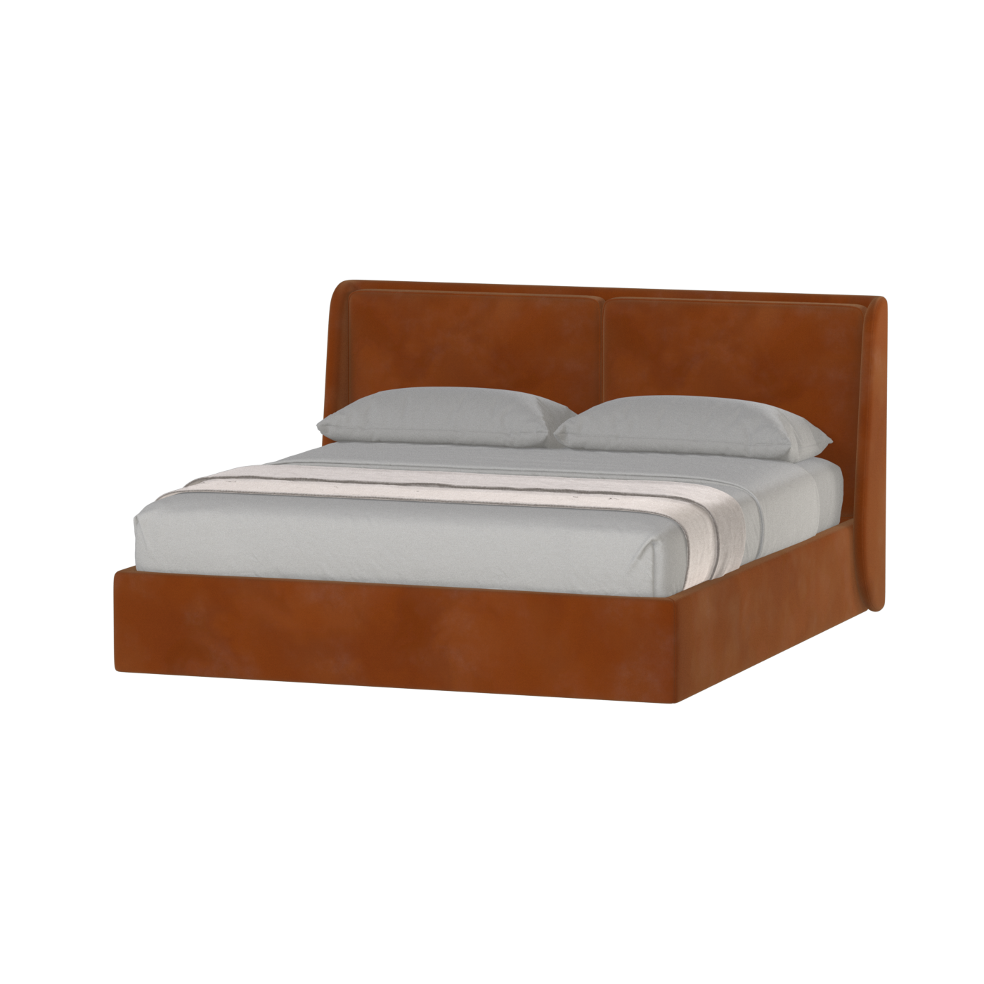 Bett mit weichem Kopfteil Ruby