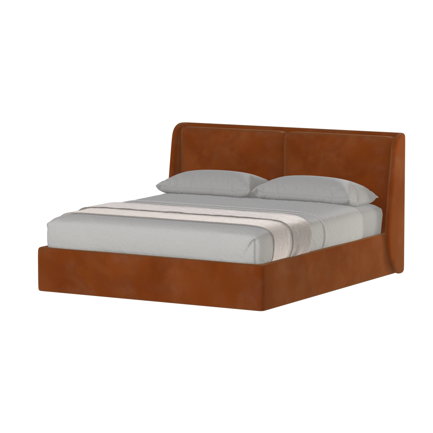 Bett mit weichem Kopfteil Ruby