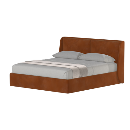 Bett mit weichem Kopfteil Ruby