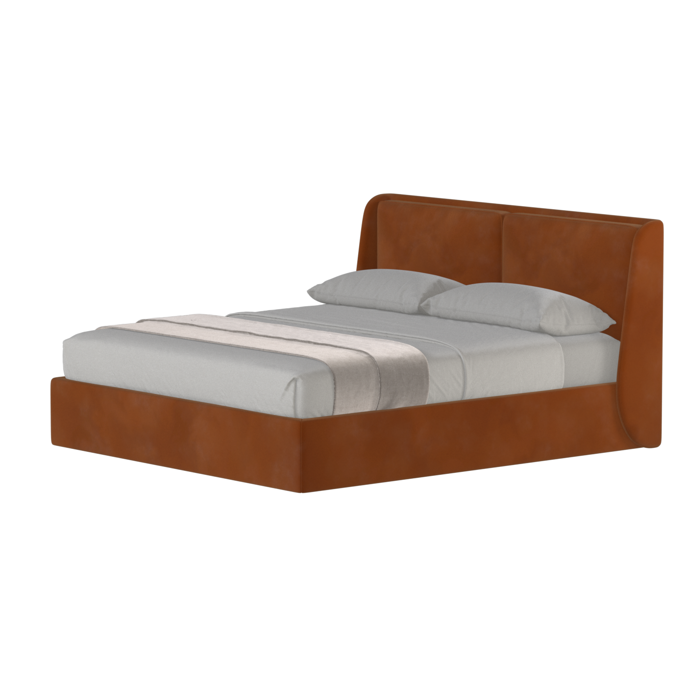 Bett mit weichem Kopfteil Ruby