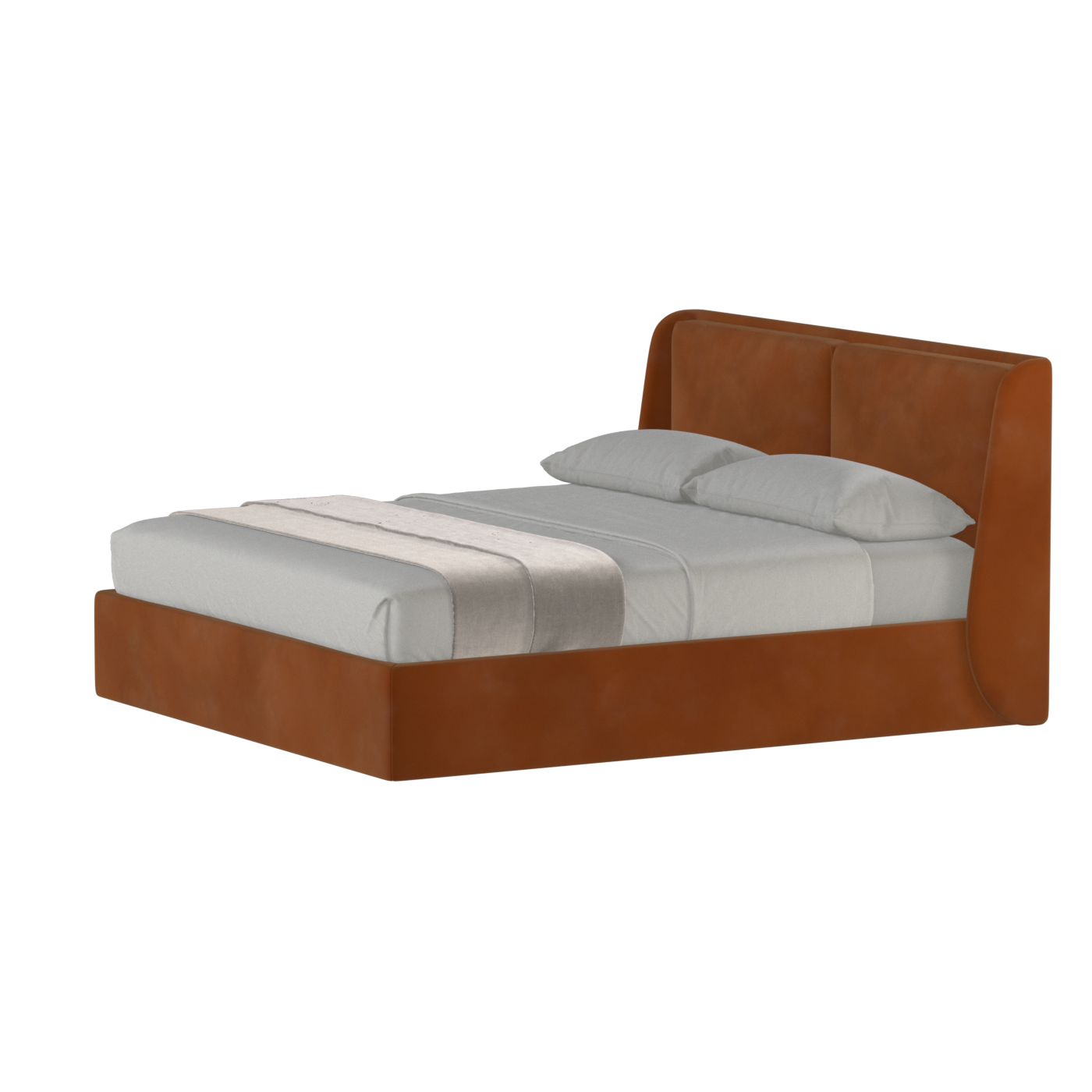 Bett mit weichem Kopfteil Ruby