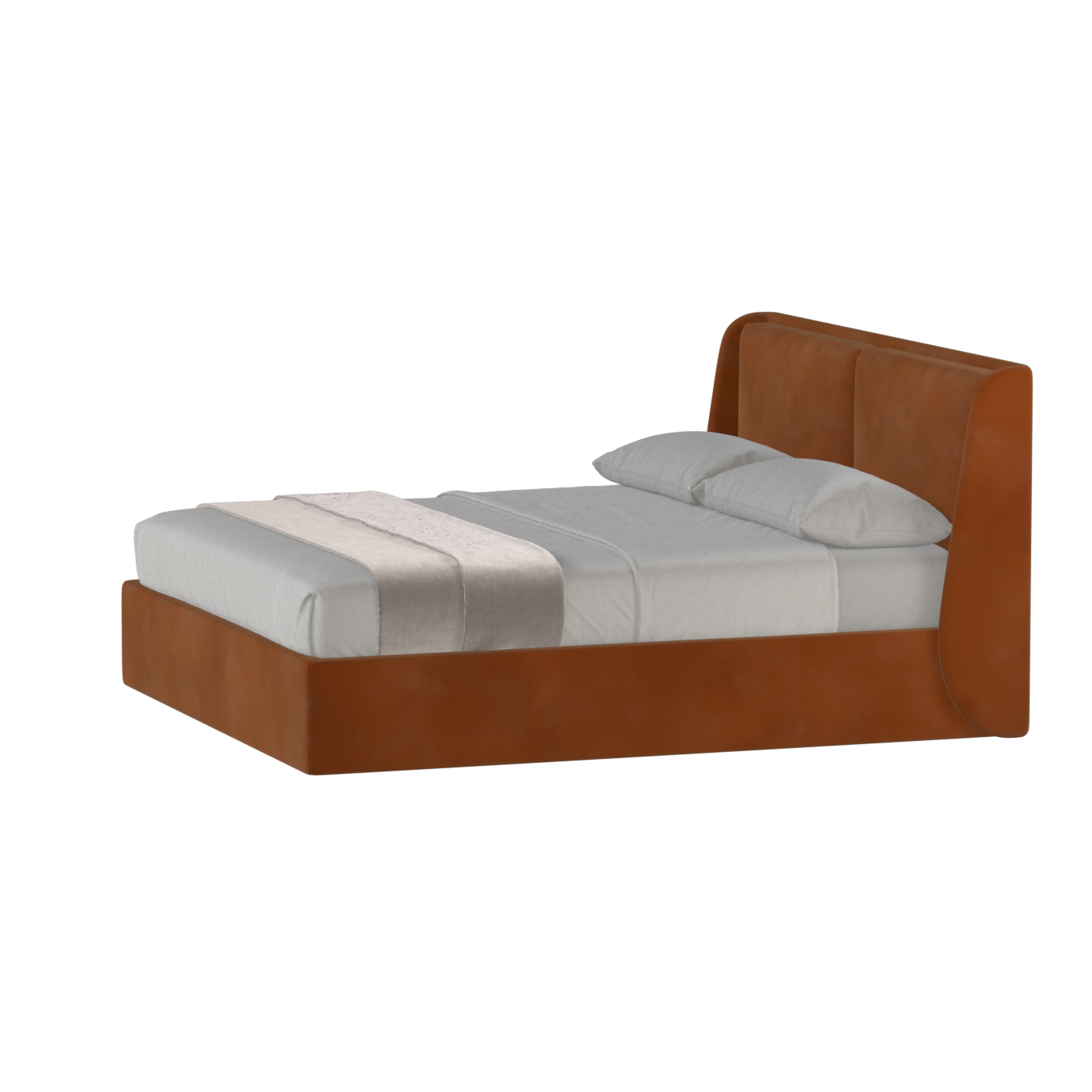 Bett mit weichem Kopfteil Ruby