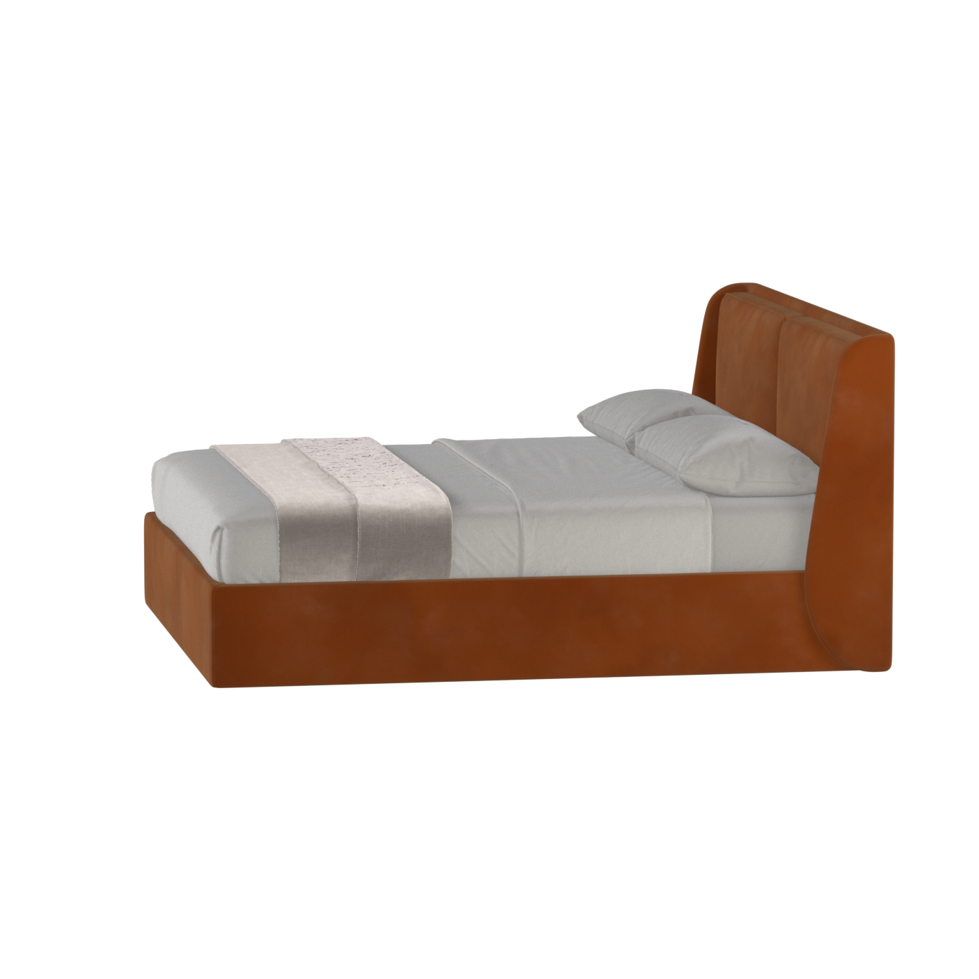 Bett mit weichem Kopfteil Ruby