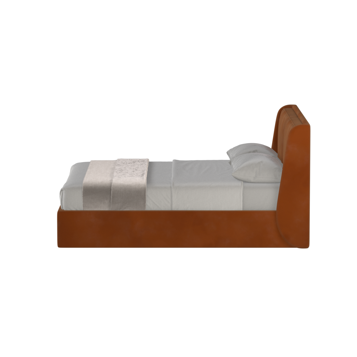 Bett mit weichem Kopfteil Ruby