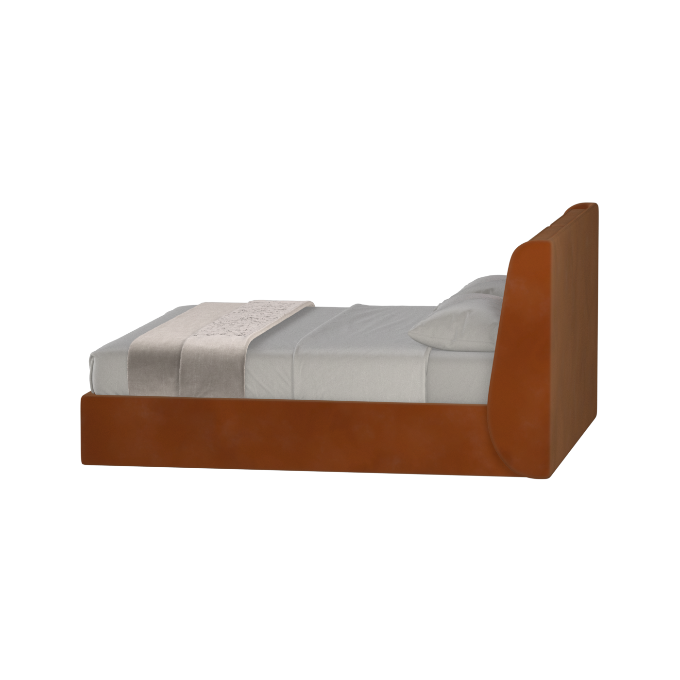 Bett mit weichem Kopfteil Ruby