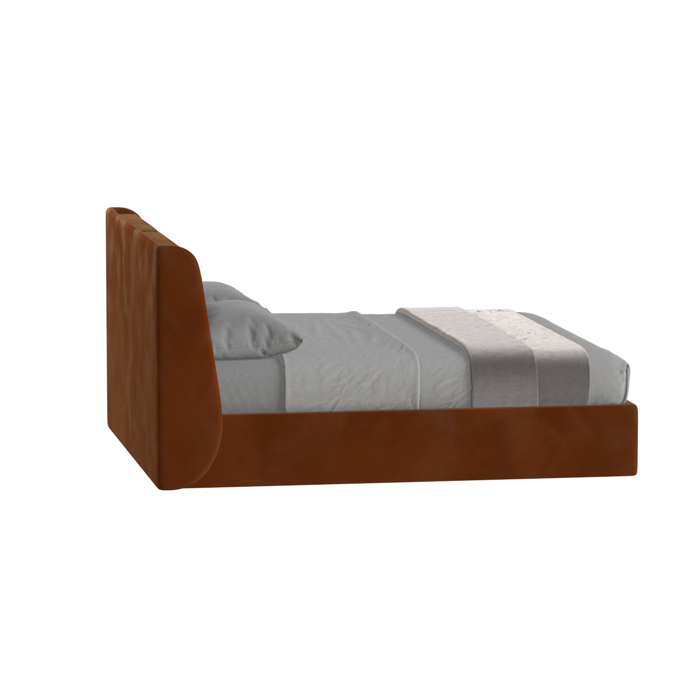Bett mit weichem Kopfteil Ruby