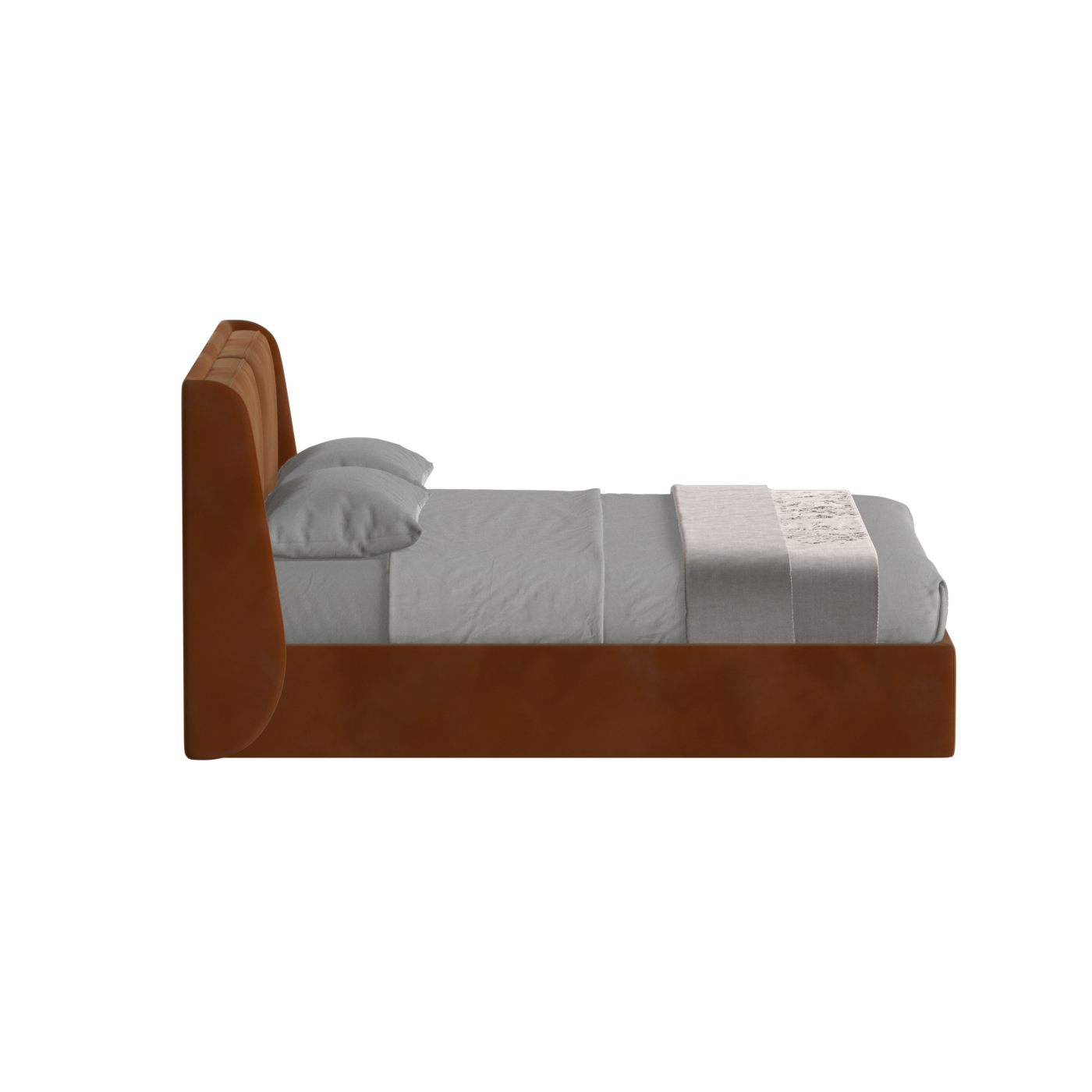 Bett mit weichem Kopfteil Ruby