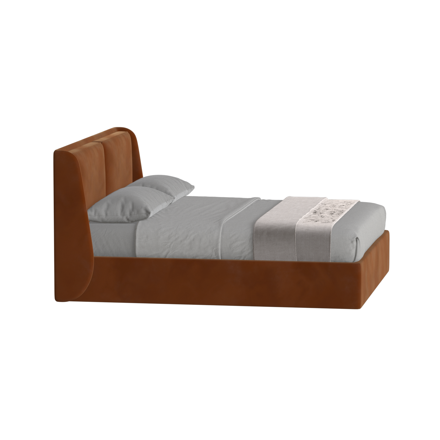 Bett mit weichem Kopfteil Ruby