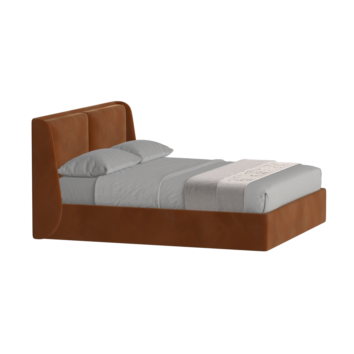 Bett mit weichem Kopfteil Ruby