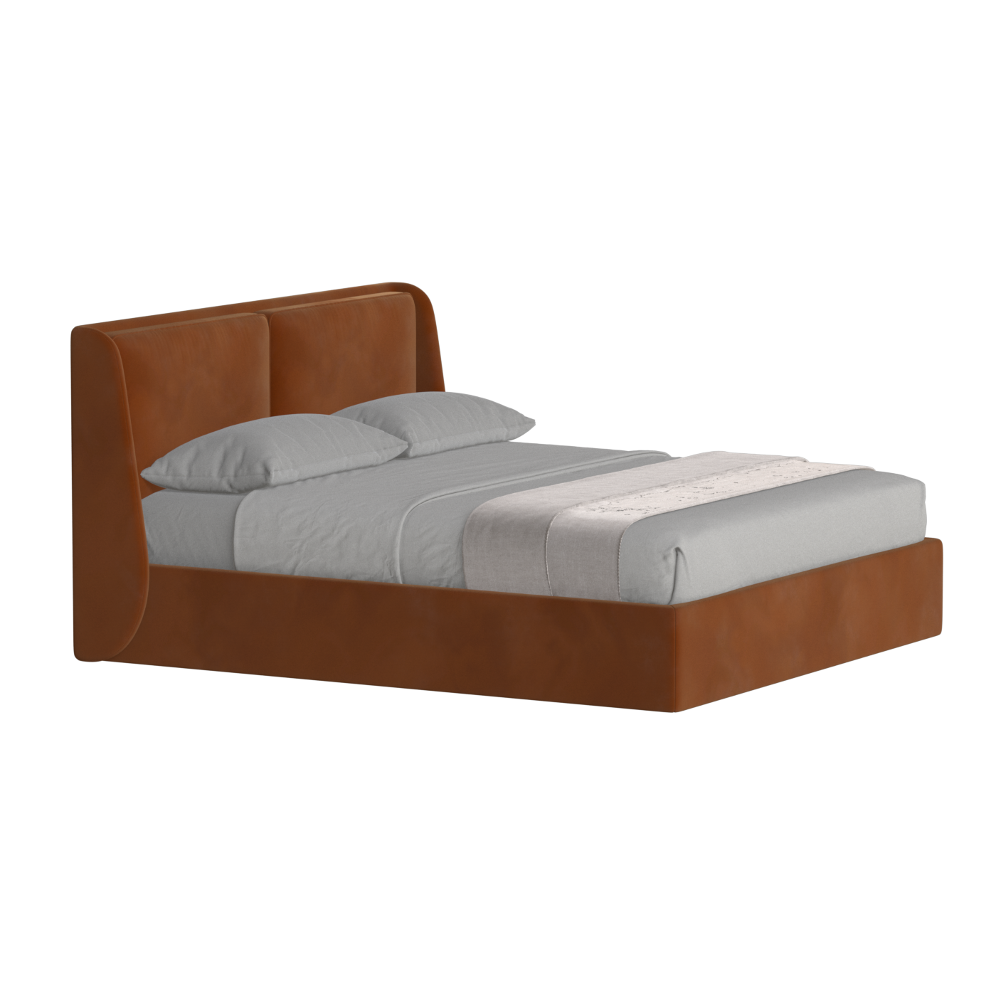 Bett mit weichem Kopfteil Ruby