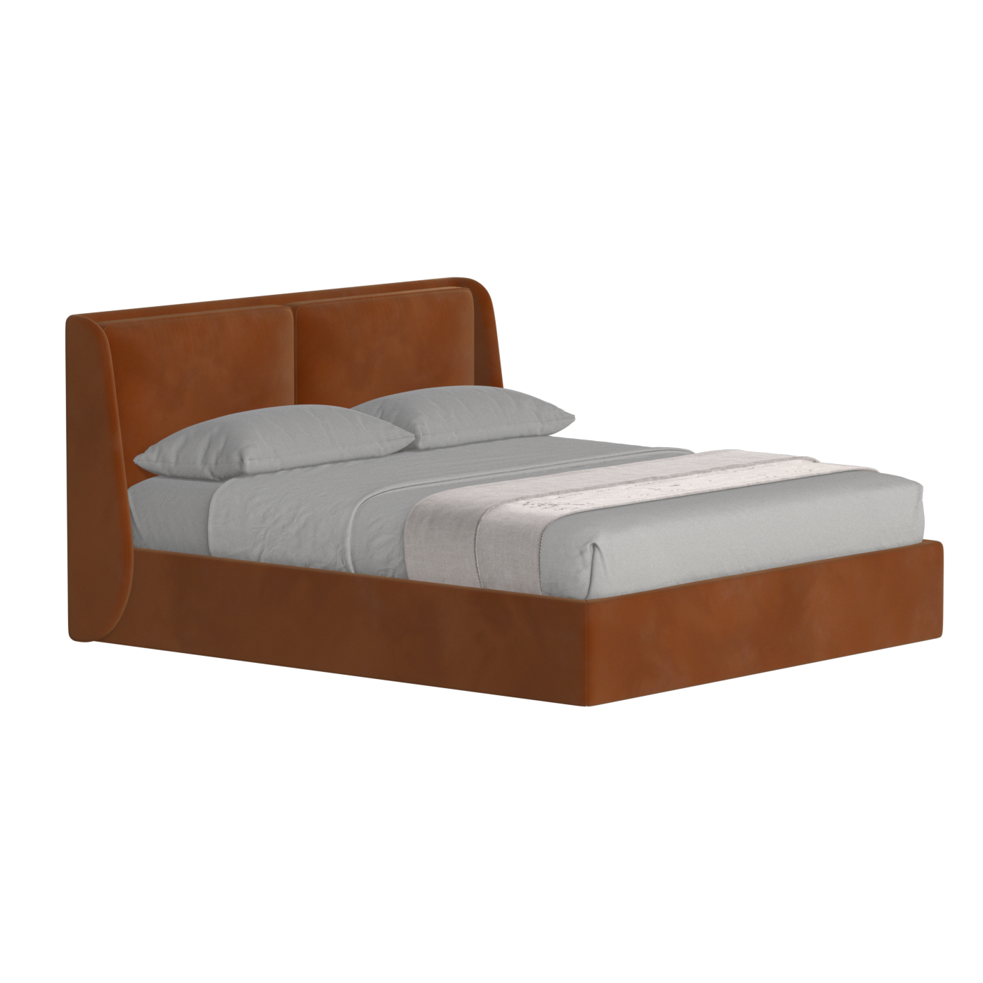 Bett mit weichem Kopfteil Ruby