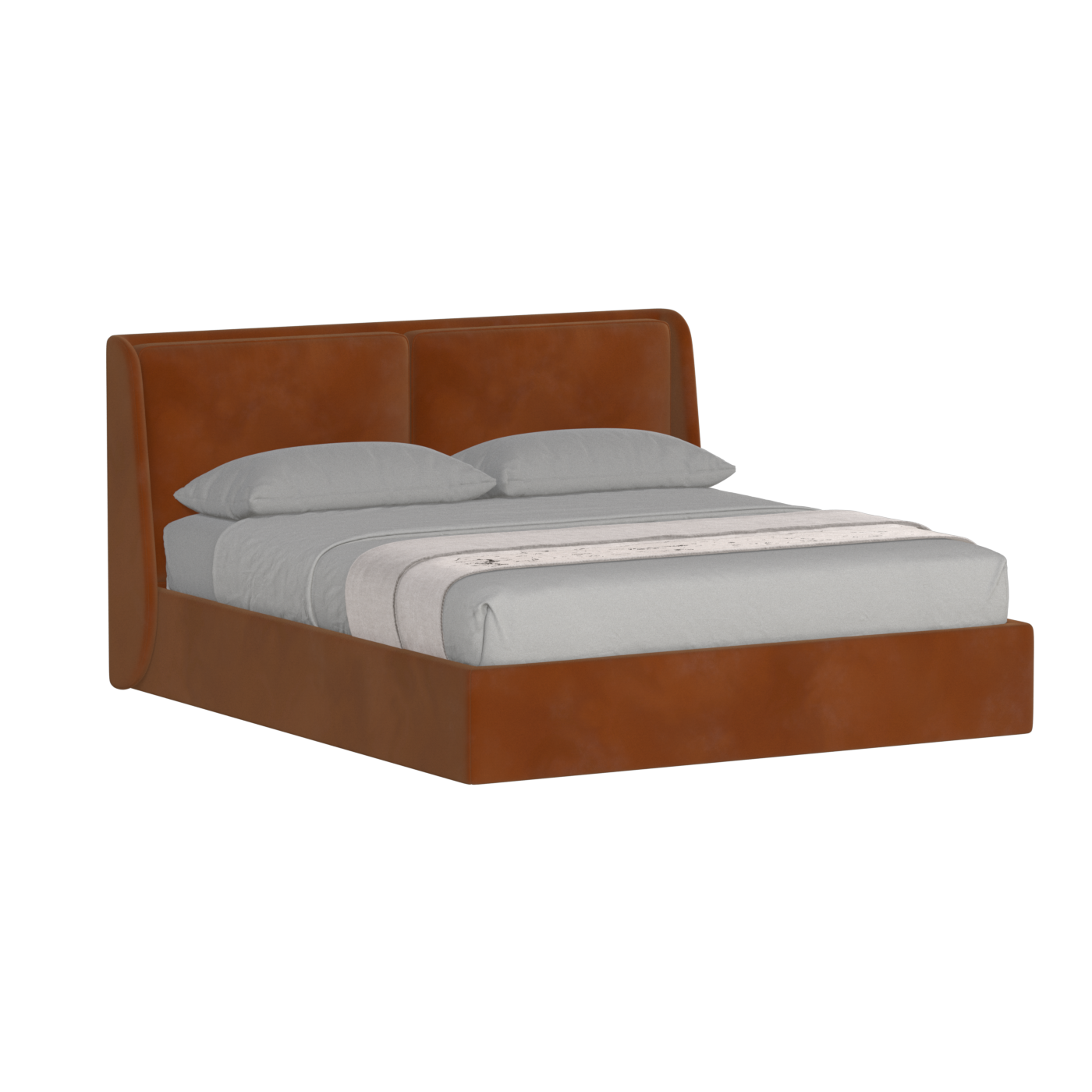 Bett mit weichem Kopfteil Ruby