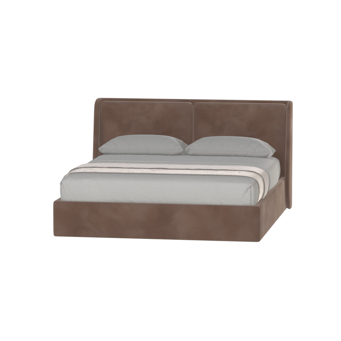 Bett mit weichem Kopfteil Ruby