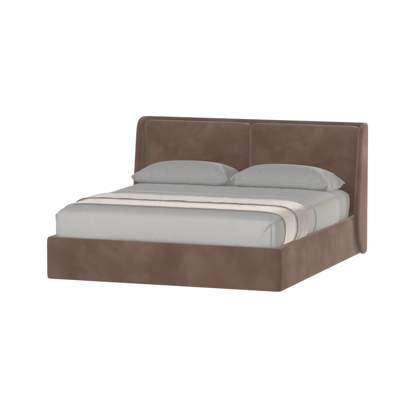 Bett mit weichem Kopfteil Ruby
