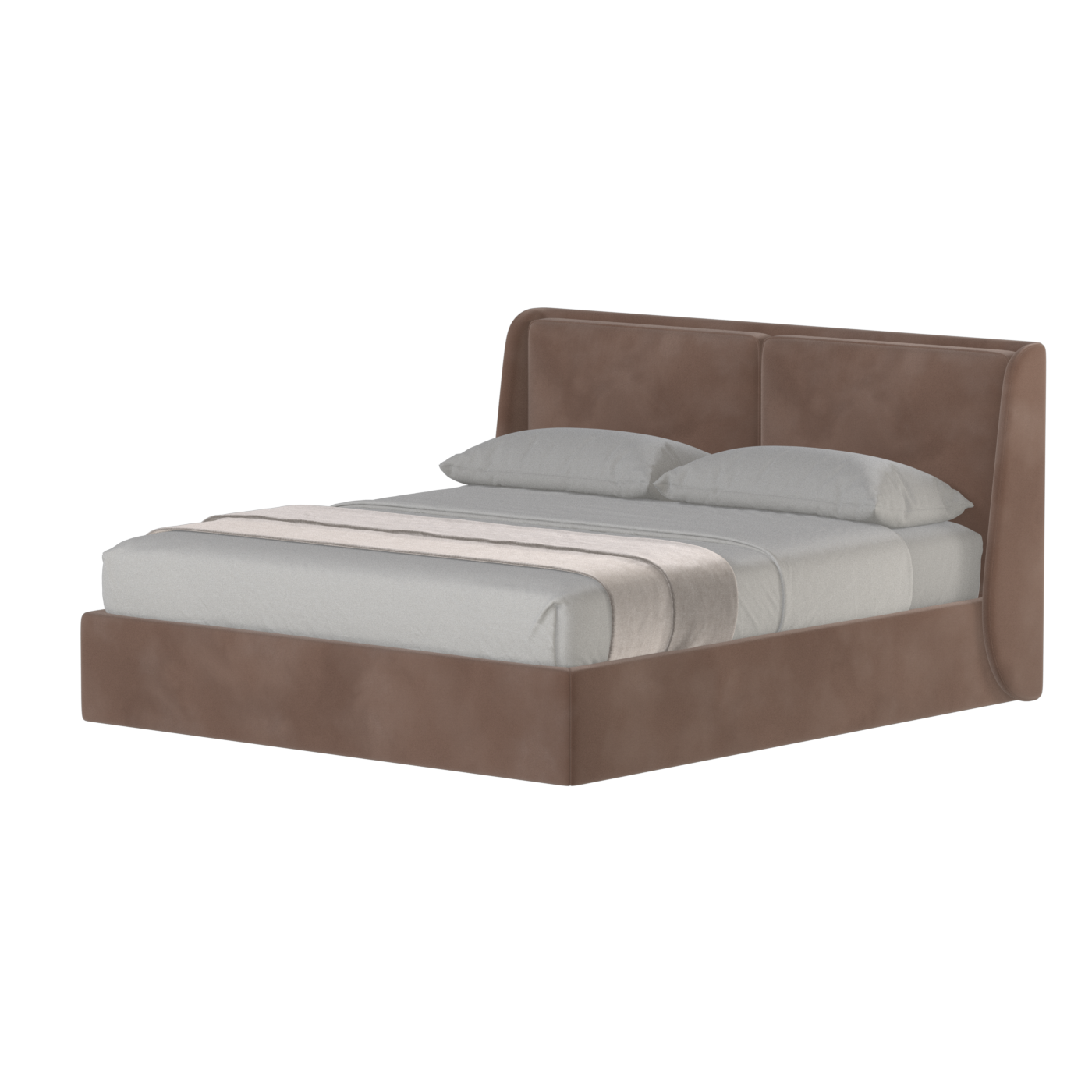 Bett mit weichem Kopfteil Ruby