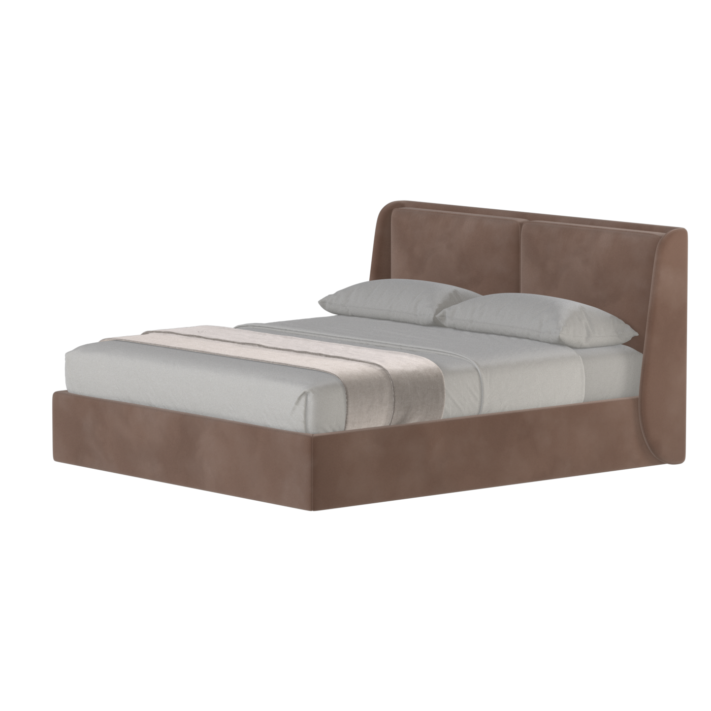 Bett mit weichem Kopfteil Ruby