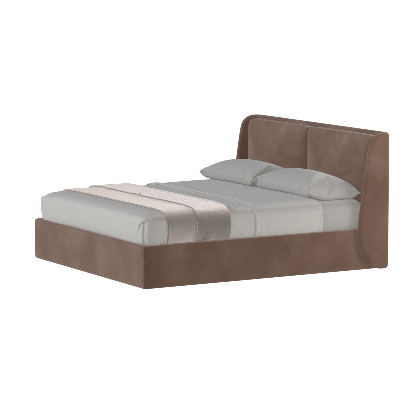 Bett mit weichem Kopfteil Ruby